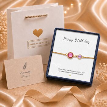 Personalised Create Your Own Mother And Child Birthstones Bracelet, 6 of 9