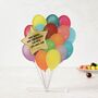 Personalised Balloon Card, Bright Colours, thumbnail 1 of 5