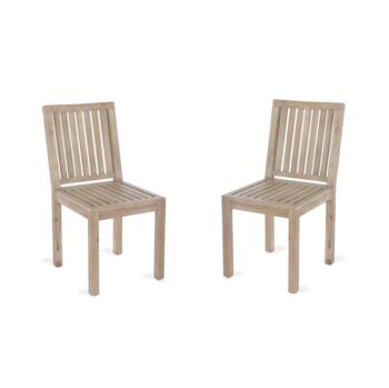 Pair Of Porthallow Outdoor Dining Chairs, 3 of 4