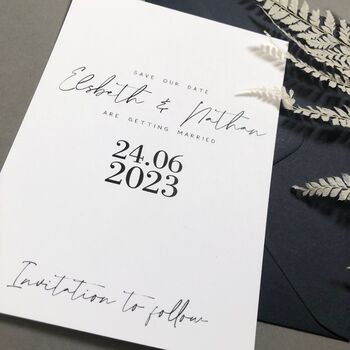 The Modernist Save The Date Cards, 7 of 10