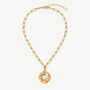 Chain Necklace With Pearl Coin In 18k Gold, Women's Jewellery, thumbnail 3 of 5