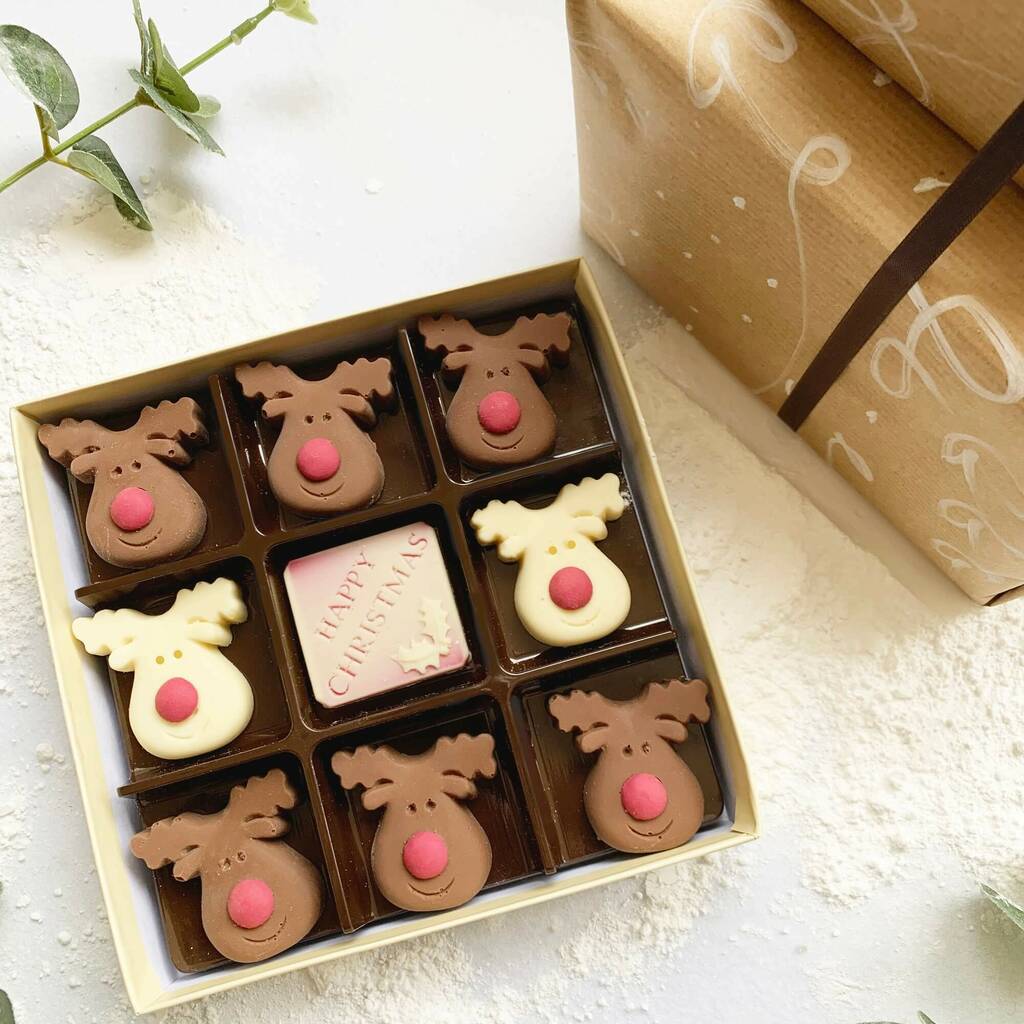 Christmas Chocolate Reindeer Box, 1 of 5