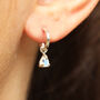 Cai Huggie Moonstone Earrings In 9ct Gold Or Silver, thumbnail 4 of 4