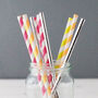 Colourful Neon Stripe Party Straws, thumbnail 7 of 10
