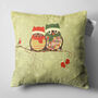 Winter Owl Couple Cushion Cover For Valentine's Day, thumbnail 5 of 7