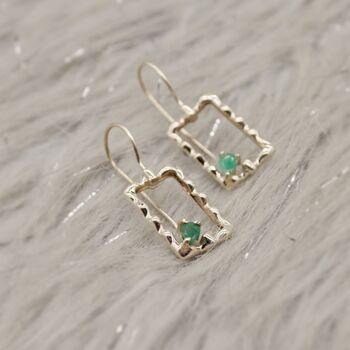 Emerald Silver Earrings, 6 of 12