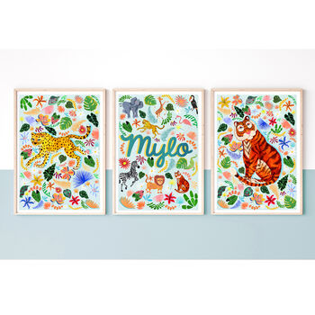 Safari Animal Name Print Set, 5 of 12