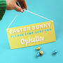 Easter Bunny Please Stop Here Personalised Sign, thumbnail 1 of 5