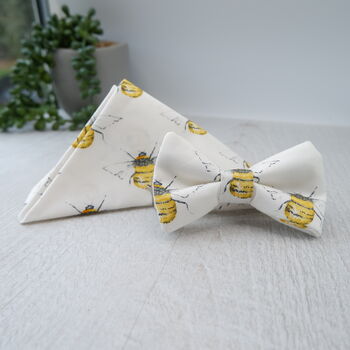 Childs Bee Print Bow Tie, 5 of 5