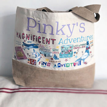 Personalised Travelling The World Gift Bag, 8 of 9