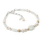 Moonstone And Pearl Bracelet Sterling Silver And 14ct Gold Fill, thumbnail 3 of 3