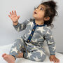 Stars Knitted Romper In Grey, thumbnail 8 of 8