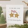 Personalised First Christmas Partner Card With Initials, thumbnail 1 of 7