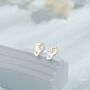 Sterling Silver Power Fist Stud Earrings, thumbnail 1 of 10