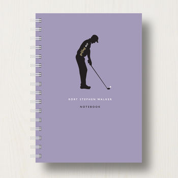 Personalised Golf Lover's Journal Or Notebook, 8 of 10