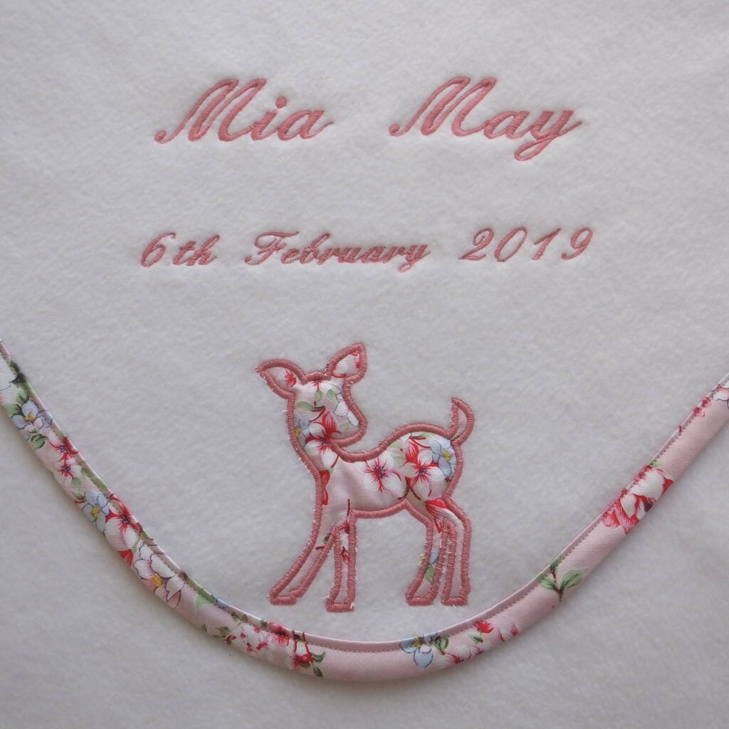 personalised baby pram  embroidered BABY BLANKET  SOFT & cosy new 2019 blanket 
