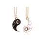 Pair Of Yin Yang Best Friend Pendant Necklaces, thumbnail 2 of 5