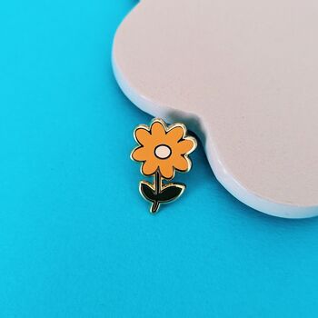 Mini Flower Enamel Pins, 4 of 6