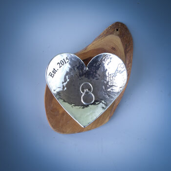 10th Anniversary Gift, Aluminium Heart Dish, 4 of 11