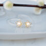 9ct Gold Flower Of Hearts Birthstone Studs, thumbnail 4 of 9