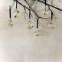 Set Of Six Gold And Black Bauble Set Gold Christmas Decor Gold Baubles, thumbnail 1 of 6