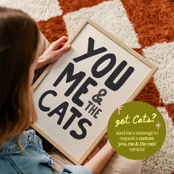You, Me And The Cat Print, 2 of 12