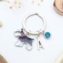 Personalised Miniature Schnauzer Keyring, thumbnail 1 of 9