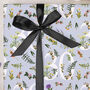 Three Sheets Of Floral 30th Birthday Wrapping Paper, thumbnail 2 of 2
