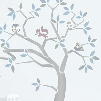 Woodland Tree And Animals Stencil Pack, 5 of 12