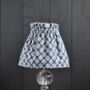 Dolly Ikat Blue Gathered Scrunchie Lampshade, thumbnail 1 of 2