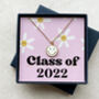 Class Of 2022 Smiley Face Gold Plated Necklace, thumbnail 4 of 7