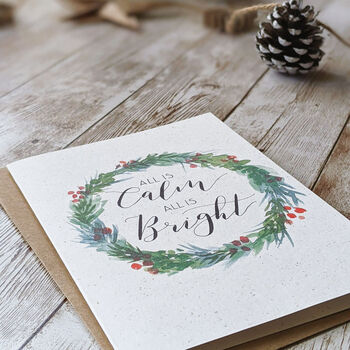 All Is Calm, All Is Bright Christmas Card, 3 of 3