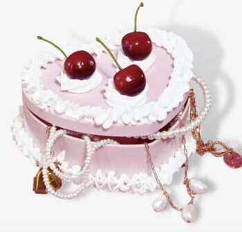 Handmade Fake Cake Pink Jewellery Box, 2 of 4