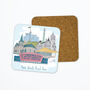Personalised Cardiff Skyline Coaster, thumbnail 2 of 3