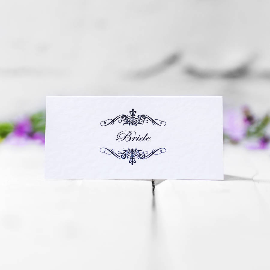 personalised-wedding-name-cards-classic-swirl-by-edgeinspired