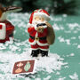 Ceramic Father Christmas Charm With Gift Box, thumbnail 2 of 5