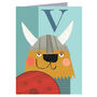 Mini V For Viking Card, thumbnail 2 of 5