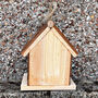 Bark Wooden Bird House Gift For Gardeners, thumbnail 7 of 7