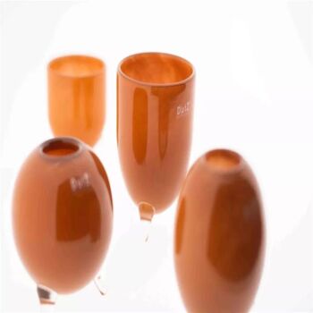 Evita Mouthblown Glass Vases With Feet, 7 of 8
