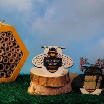 Plantable Wildflower Bee Seedsticks 10 Pack, 6 of 6