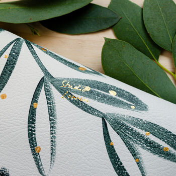 Personalised Botanical Recycled Leather Everyday Purse, 3 of 7