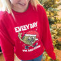 Everyday I Am Brussling Brussel Sprout Christmas Jumper, thumbnail 1 of 2