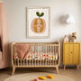 Cute Peach Nursery Art Print, thumbnail 3 of 3