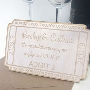 Personalised Engagement Congratulation Card, 7 of 12