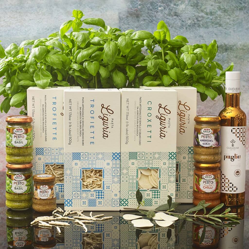 Pesto Lovers Pasta Selection Gift Box By Truly Madly Deeply Italian