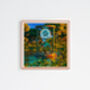 Surreal Science Fantasy Hourglass Square Art Print, thumbnail 6 of 6
