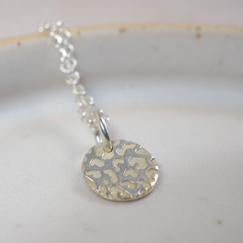 Sterling Silver Dinky Leopard Print Pendant Light, 2 of 4