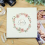 Personalised Floral Wreath Photo Album, thumbnail 6 of 9