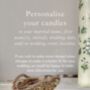 Personalised Wildflower Unity Candle, thumbnail 4 of 8