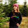 Neon Rainbow Reindeers Christmas Sweatshirt Jumper, thumbnail 1 of 7